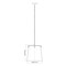 Z-Lite Weston Pendant, 3-Light, 13 In.W x 13 In.H, Brushed Nickel/White Linen 3501P13-BN - alternate 4